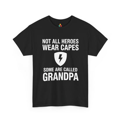 Some Are Called Grandpa Black T-Shirt – Hero Shield Gift for Grandfather | TEEZOCA 