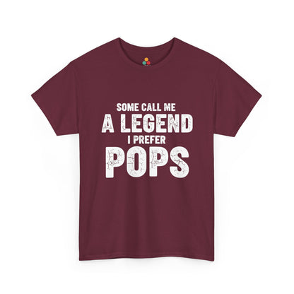 Some Call Me A Legend I Prefer Pops T-Shirt – Sarcastic Grandpa Gift | TEEZOCA 