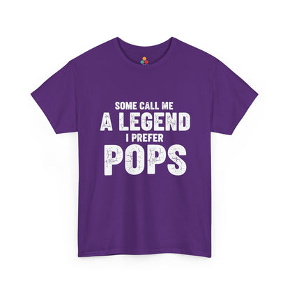 Some Call Me A Legend I Prefer Pops T-Shirt – Sarcastic Grandpa Gift | TEEZOCA 