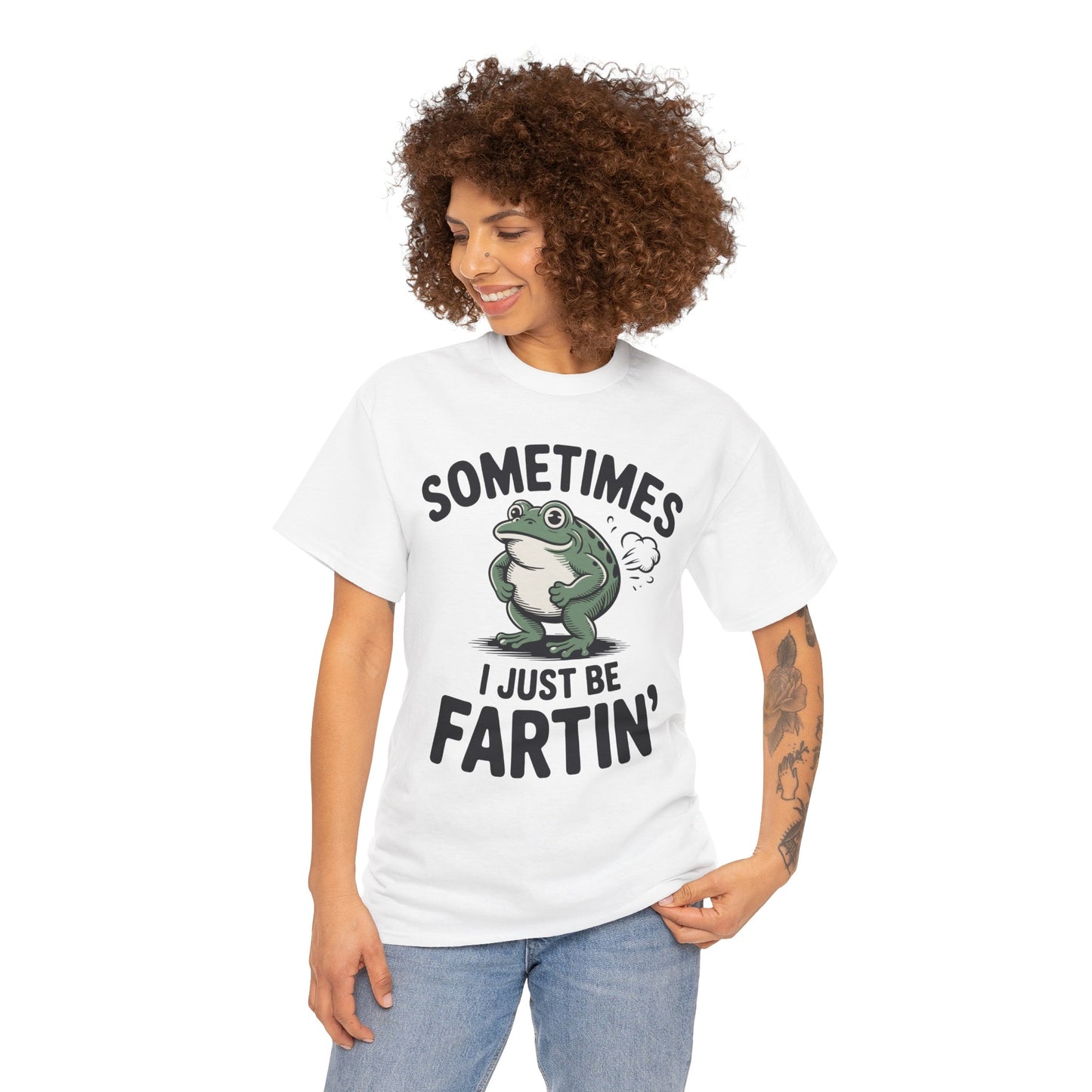 Sometimes I Just Be Fartin’ Unisex T-shirt Funny Frog Graphic | TEEZOCA 