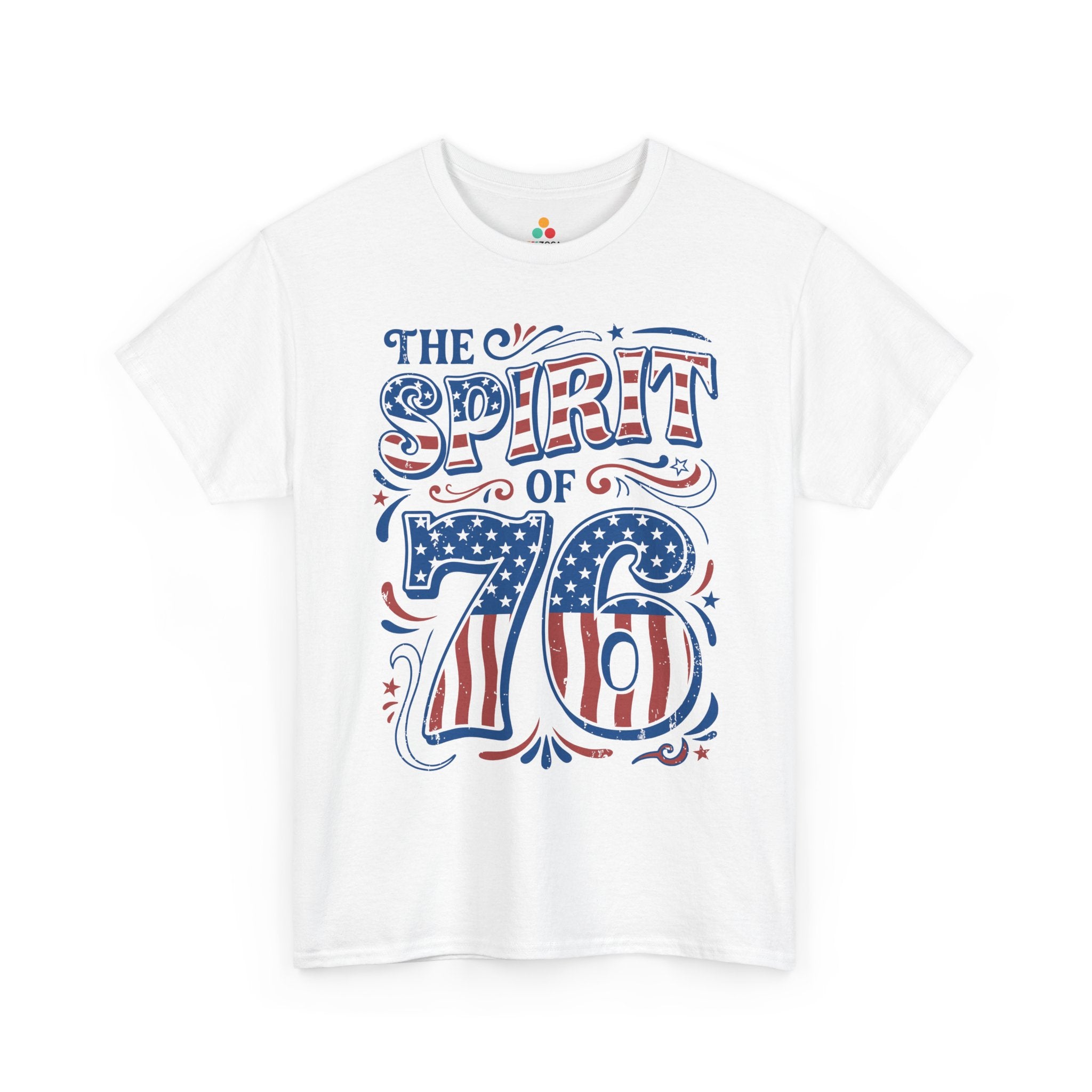 Spirit of 76 Shirt Vintage Americana Graphic Colonial T-shirt Gift TEEZOCA
