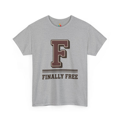 Sport Grey F Finally Free T-Shirt – Funny Last Day Of Schhool Gift For Students And Teachers | TEEZOCA 
