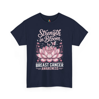 Strength in Bloom Breast Cancer Awareness Unisex T-shirt | TEEZOCA 