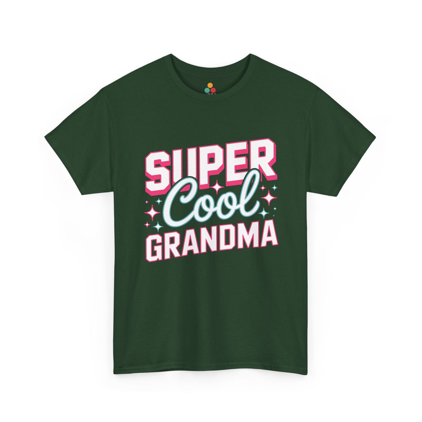 Super Cool Grandma Forest Green T‑Shirt – Funny Cool Grandma Gift Tee | TEEZOCA 