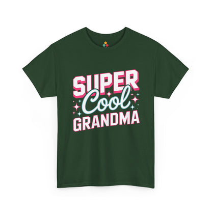 Super Cool Grandma Forest Green T‑Shirt – Funny Cool Grandma Gift Tee | TEEZOCA 