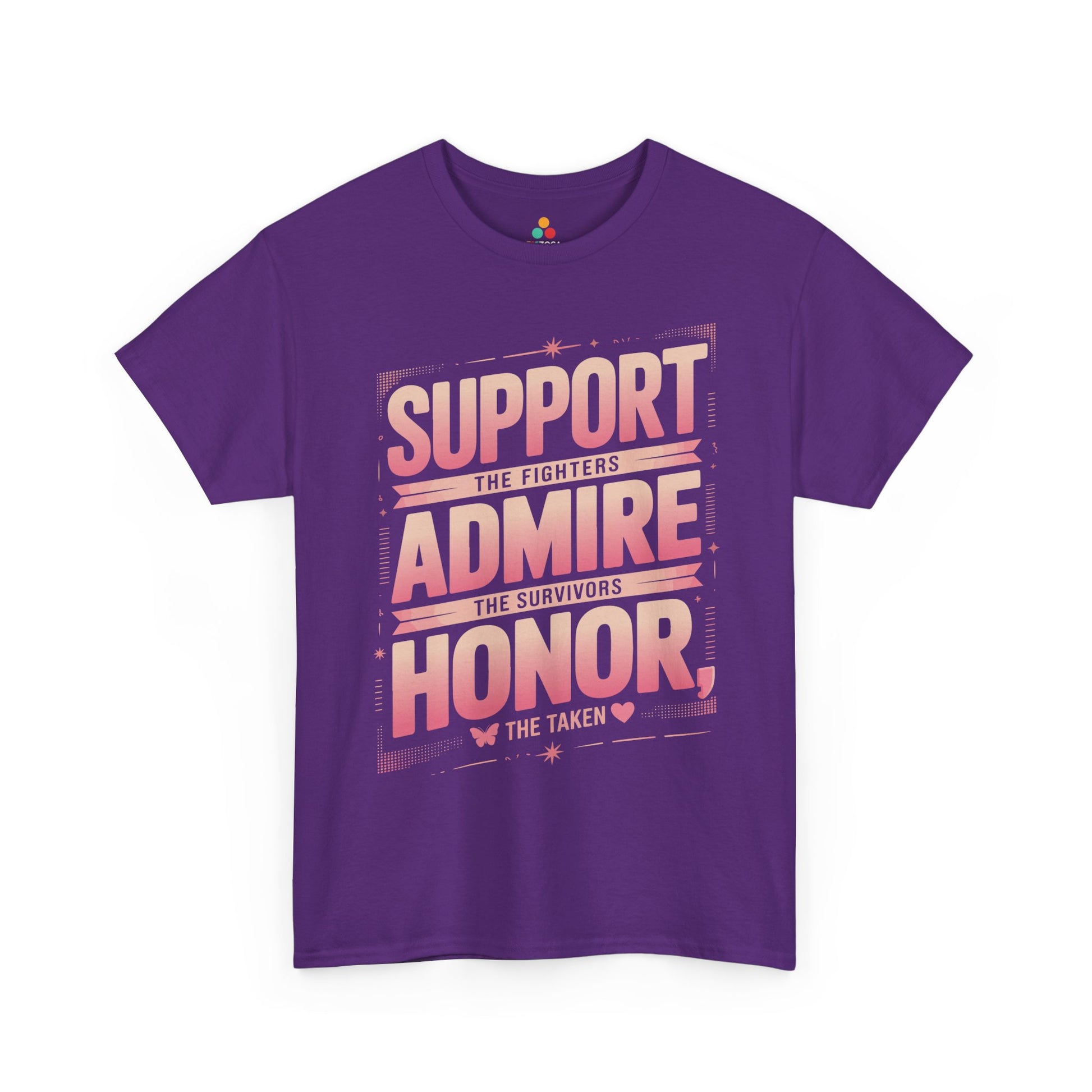 Support the Fighters Admire Survivors Honor Taken Breast Cancer Awareness Unisex T-shirt | TEEZOCA 
