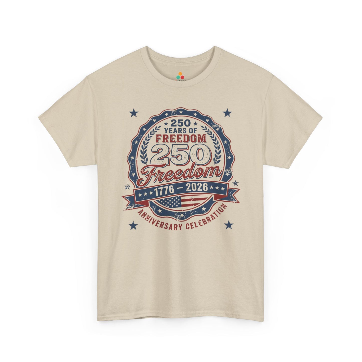 250 Years of Freedom 1776–2026 Patriotic Unisex T-shirt Gift | TEEZOCA 
