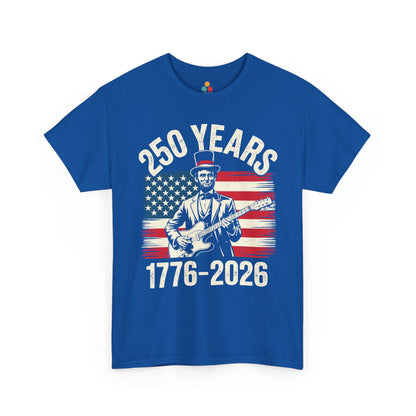 TEEZOCA 1776 American Flag Shirt t-shirt with 4th of July 2026 Shirt appeal, Lincoln artwork, and bold patriotic history.
