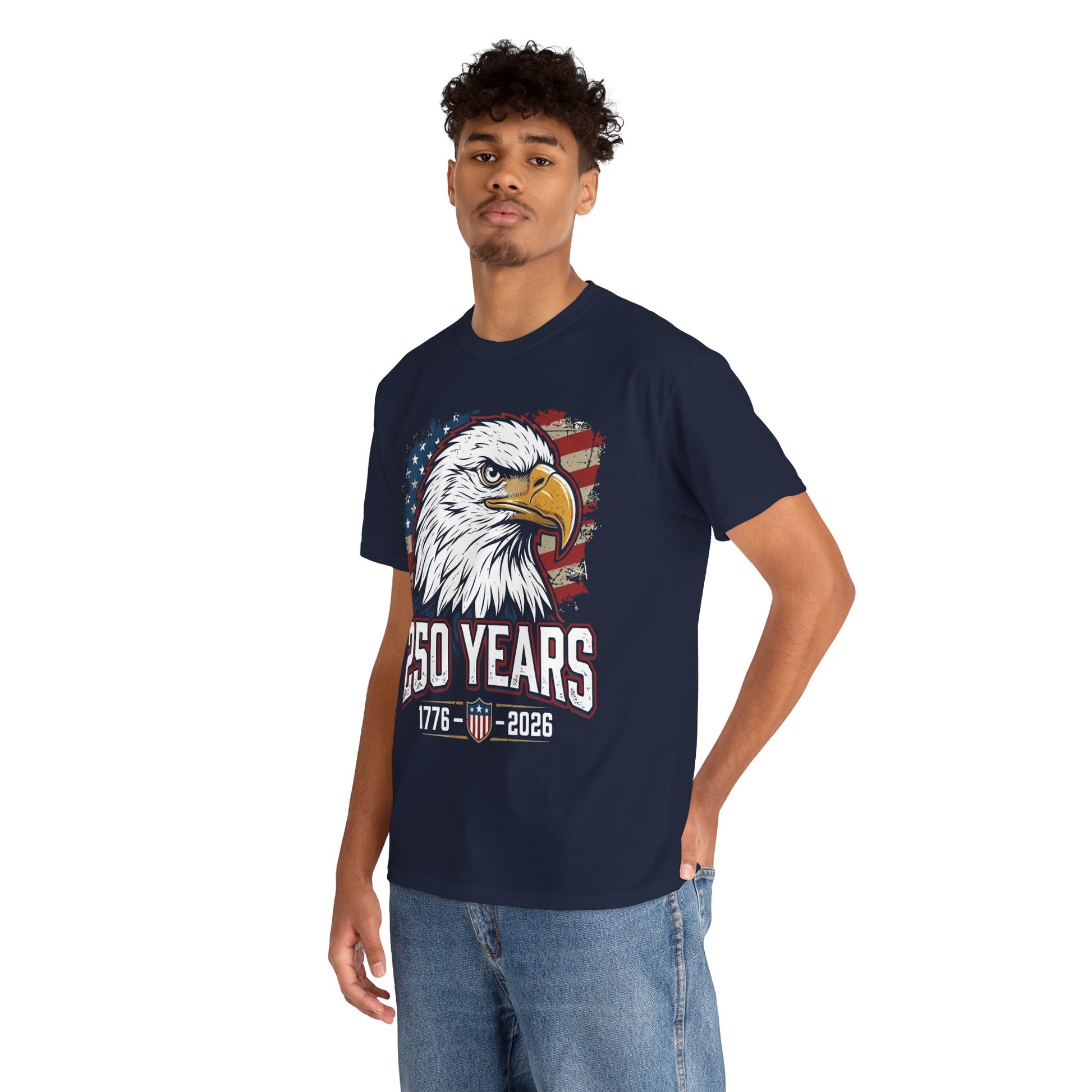 250 Years 1776–2026 Eagle Patriotic Vintage Unisex T-shirt Gift | TEEZOCA 