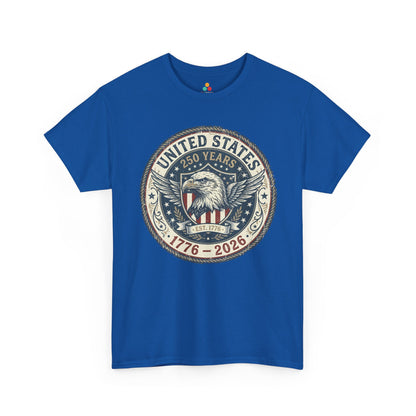United States 250 Years 1776–2026 Patriotic Unisex T-shirt Gift | TEEZOCA 