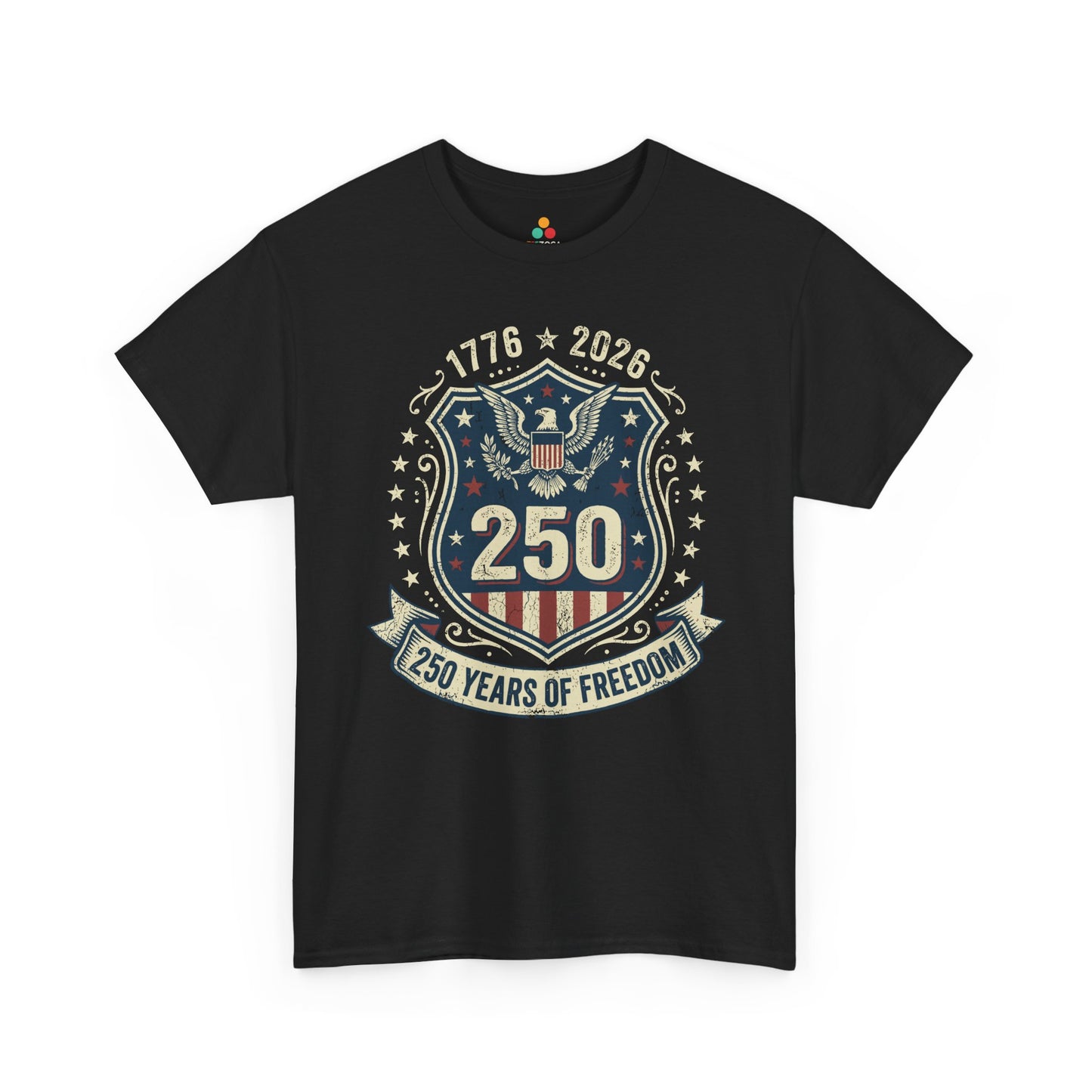 250 Years of Freedom 1776–2026 Eagle Patriotic Unisex T-shirt Gift | TEEZOCA 
