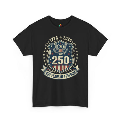 250 Years of Freedom 1776–2026 Eagle Patriotic Unisex T-shirt Gift | TEEZOCA 
