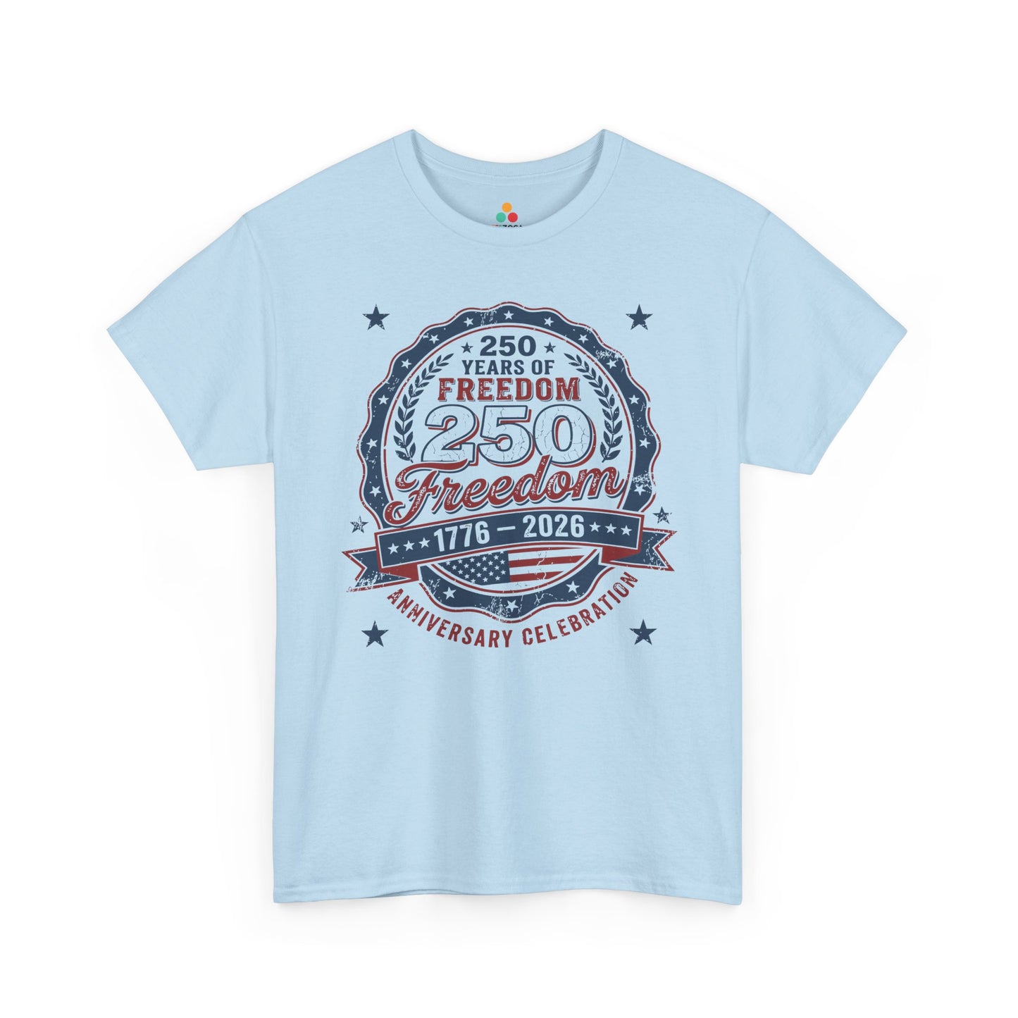 250 Years of Freedom 1776–2026 Patriotic Unisex T-shirt Gift | TEEZOCA 