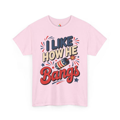 TEEZOCA 4th of July t-shirt for women with humorous July 4th lettering, patriotic rocket, burst marks, and star accents.
