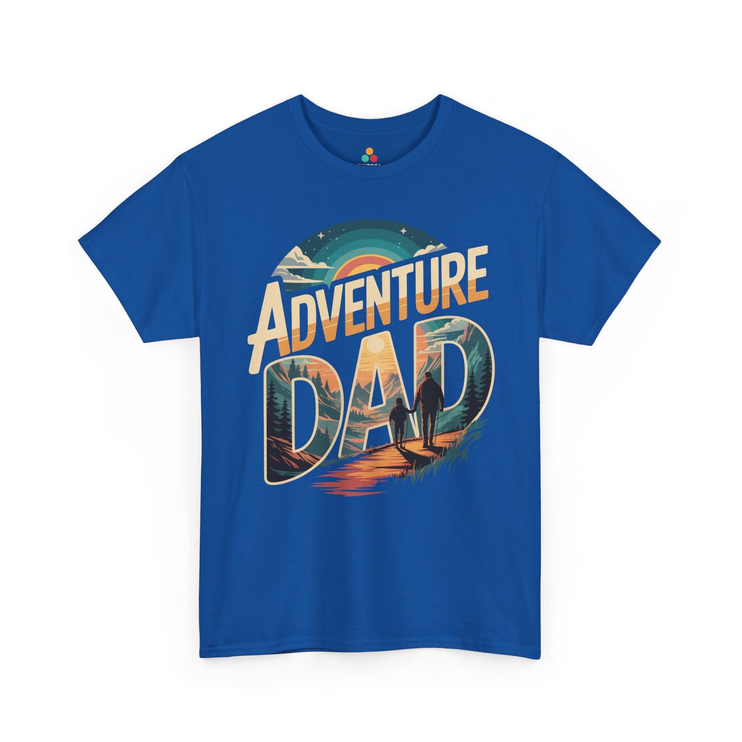 TEEZOCA Adventure Dad hiking sunset graphic Unisex T-shirt Adventure Dad Hiking Sunset Graphic Unisex T-shirt | TEEZOCA 