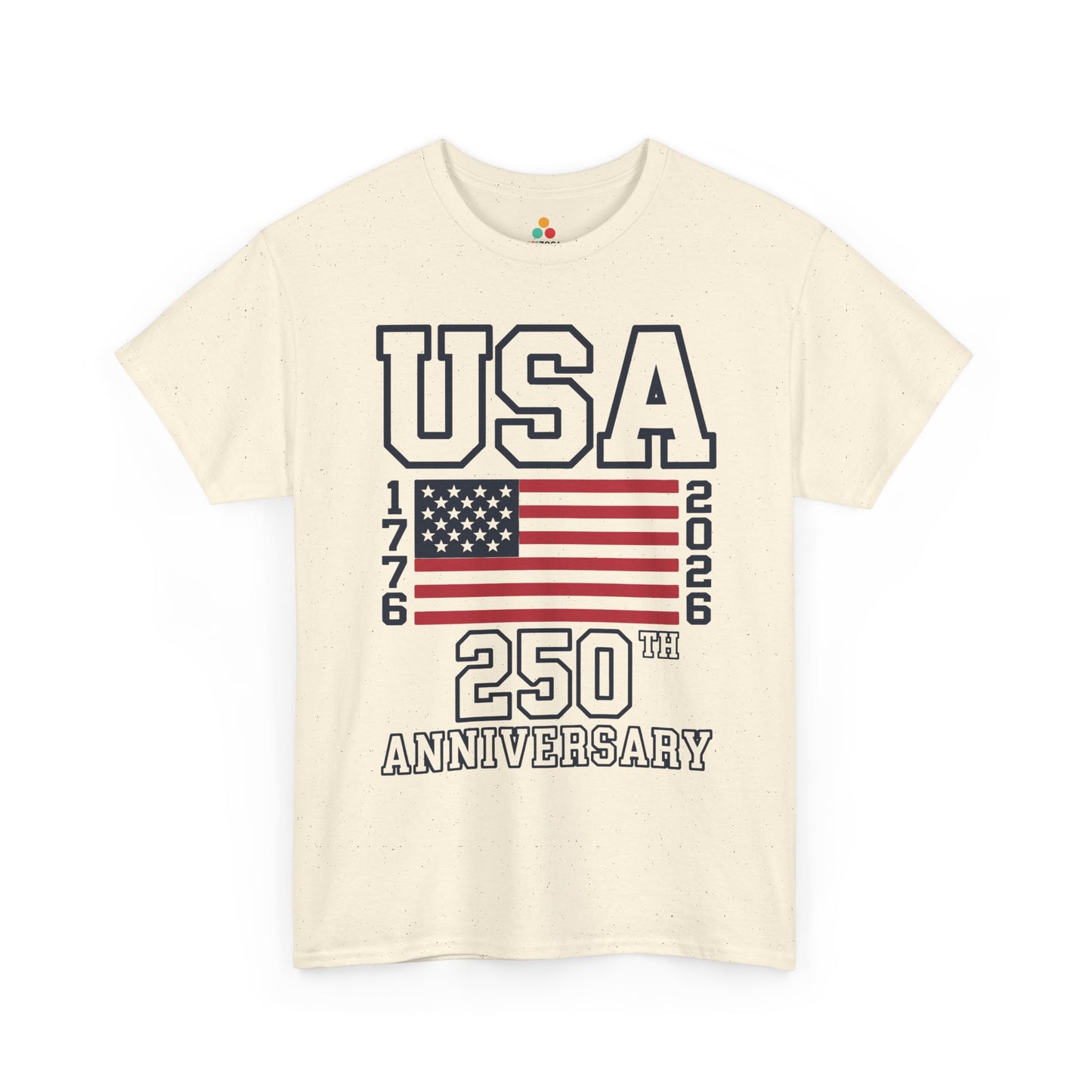 TEEZOCA America 250 Flag Shirt t-shirt for July 4 Shirts and 4th of July Graphic Tees shoppers with a school-spirit look.
