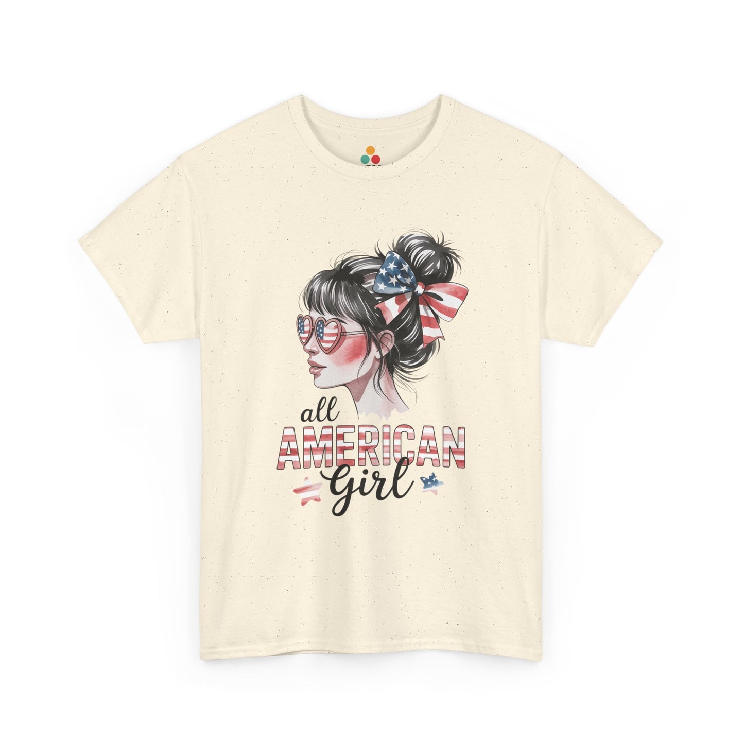 TEEZOCA American Flag Bow Shirt t-shirt designed for patriotic shirts for ladies and summer fireworks photos.
