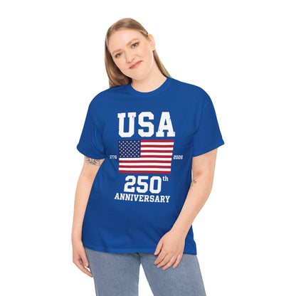 TEEZOCA American Flag T-shirt designed for 4th of July Shirts with a minimal stars-and-stripes look.
