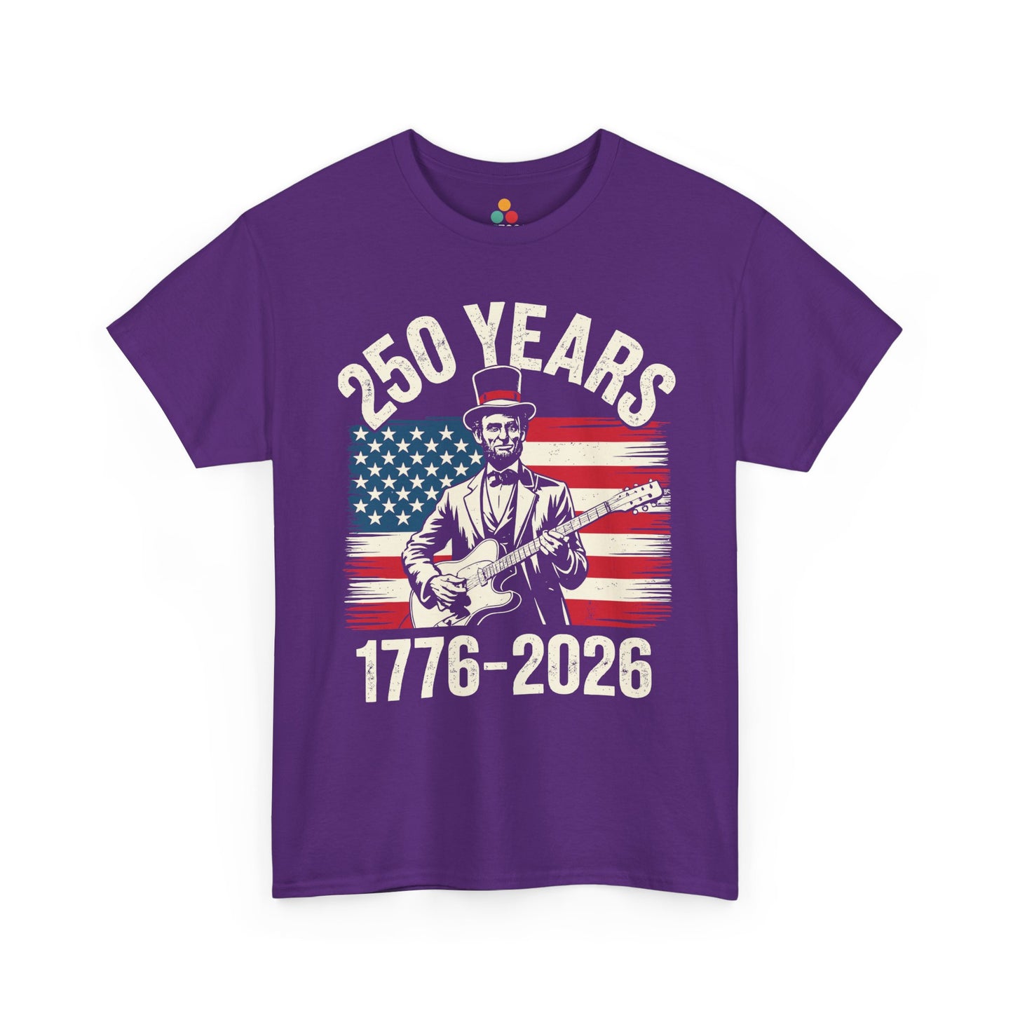 TEEZOCA American History Shirt t-shirt with flag graphics, guitar detail, and History Teacher Shirt appeal.
