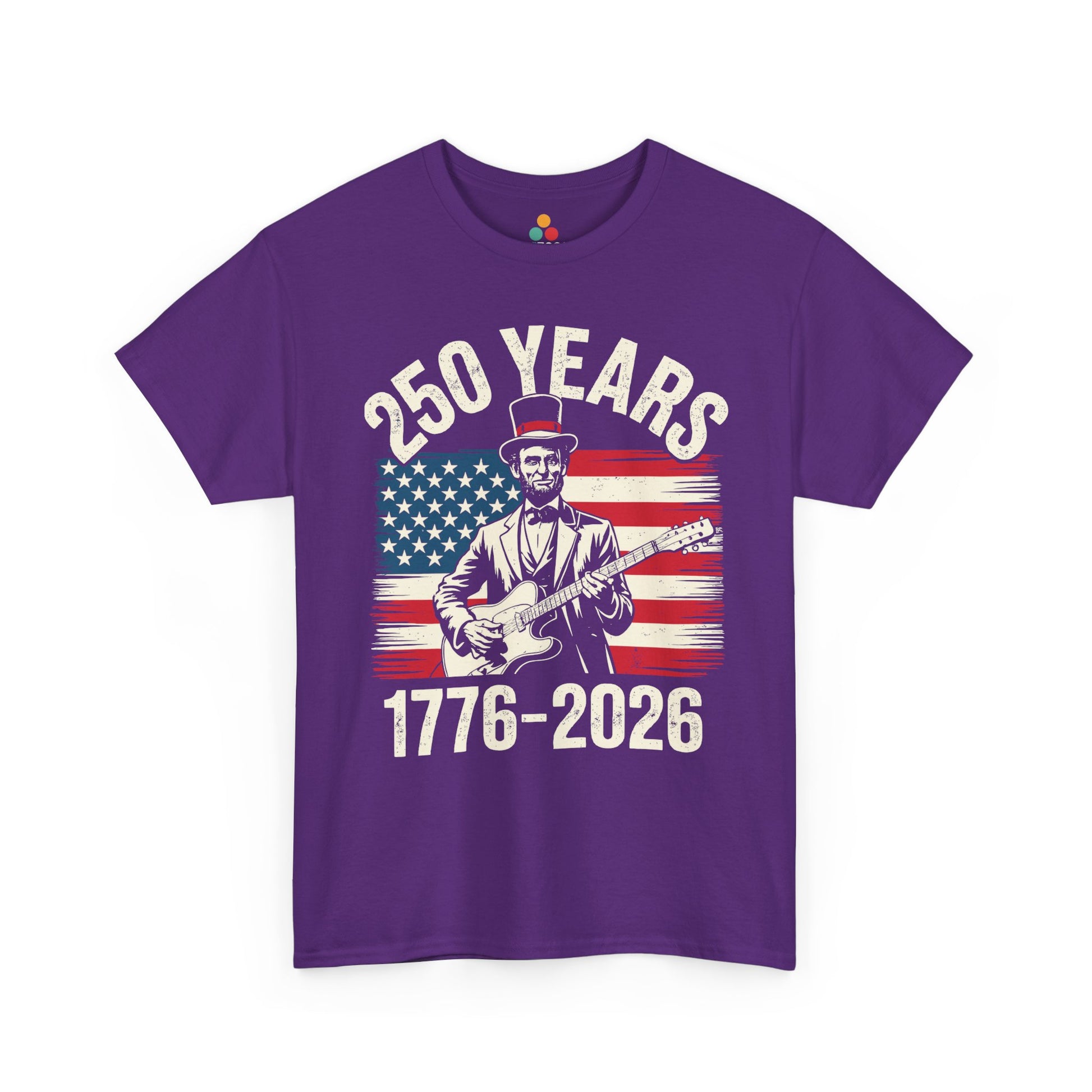 TEEZOCA American History Shirt t-shirt with flag graphics, guitar detail, and History Teacher Shirt appeal.
