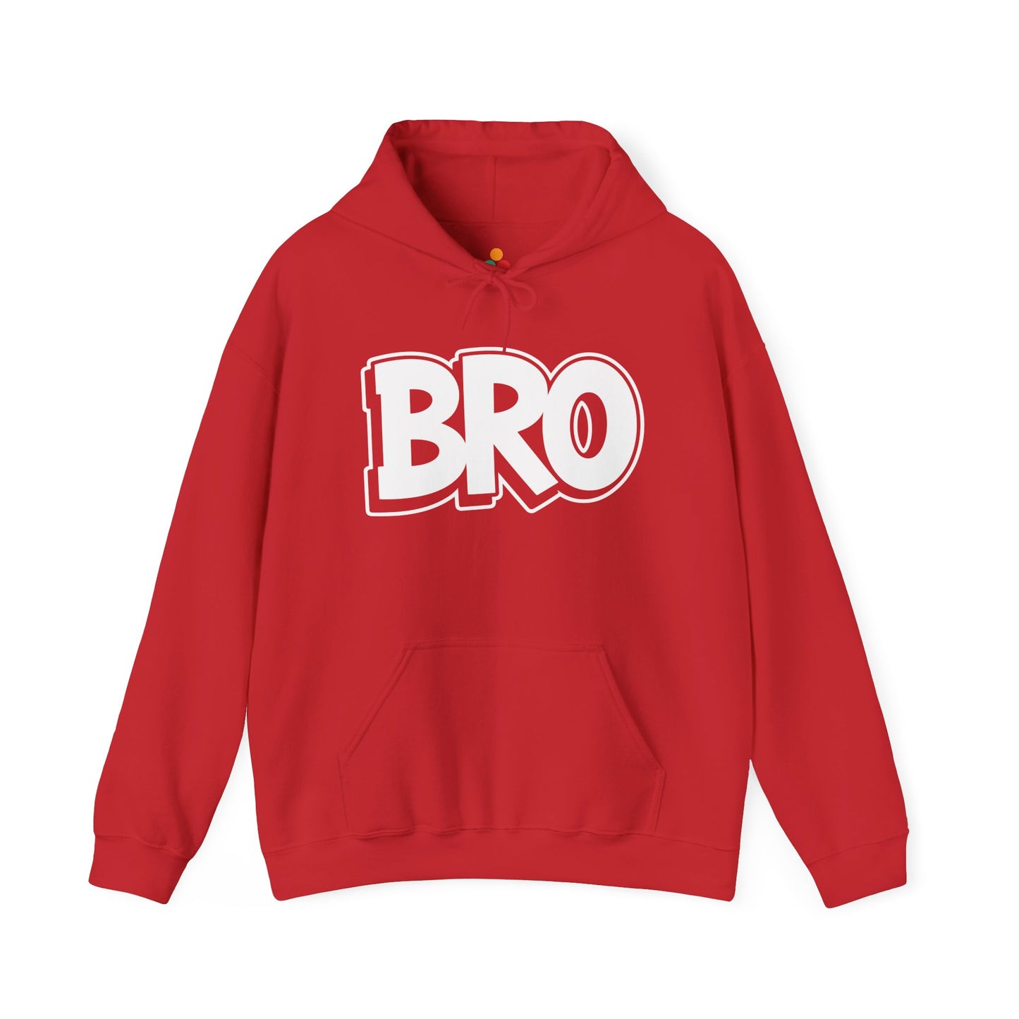 TEEZOCA BRO bold typography Unisex Heavy Blend Hoodie minimalist streetwear - BRO Bold Typography Graphic Unisex Heavy Blend Hoodie | TEEZOCA 