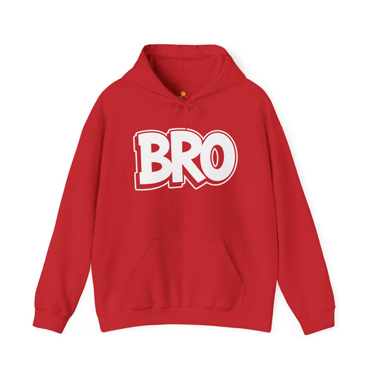 TEEZOCA BRO bold typography Unisex Heavy Blend Hoodie minimalist streetwear - BRO Bold Typography Graphic Unisex Heavy Blend Hoodie | TEEZOCA 