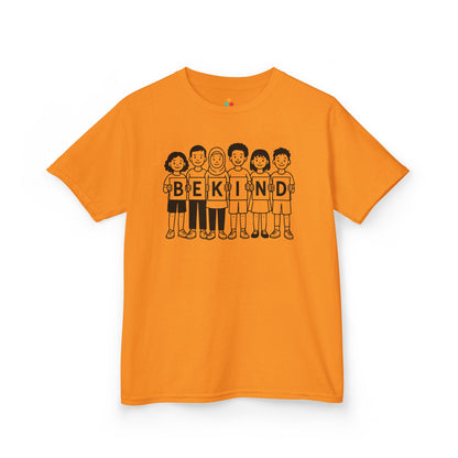 Be Kind Diversity Kids Unisex T-shirt Orange Unity Day Anti-Bullying | TEEZOCA 