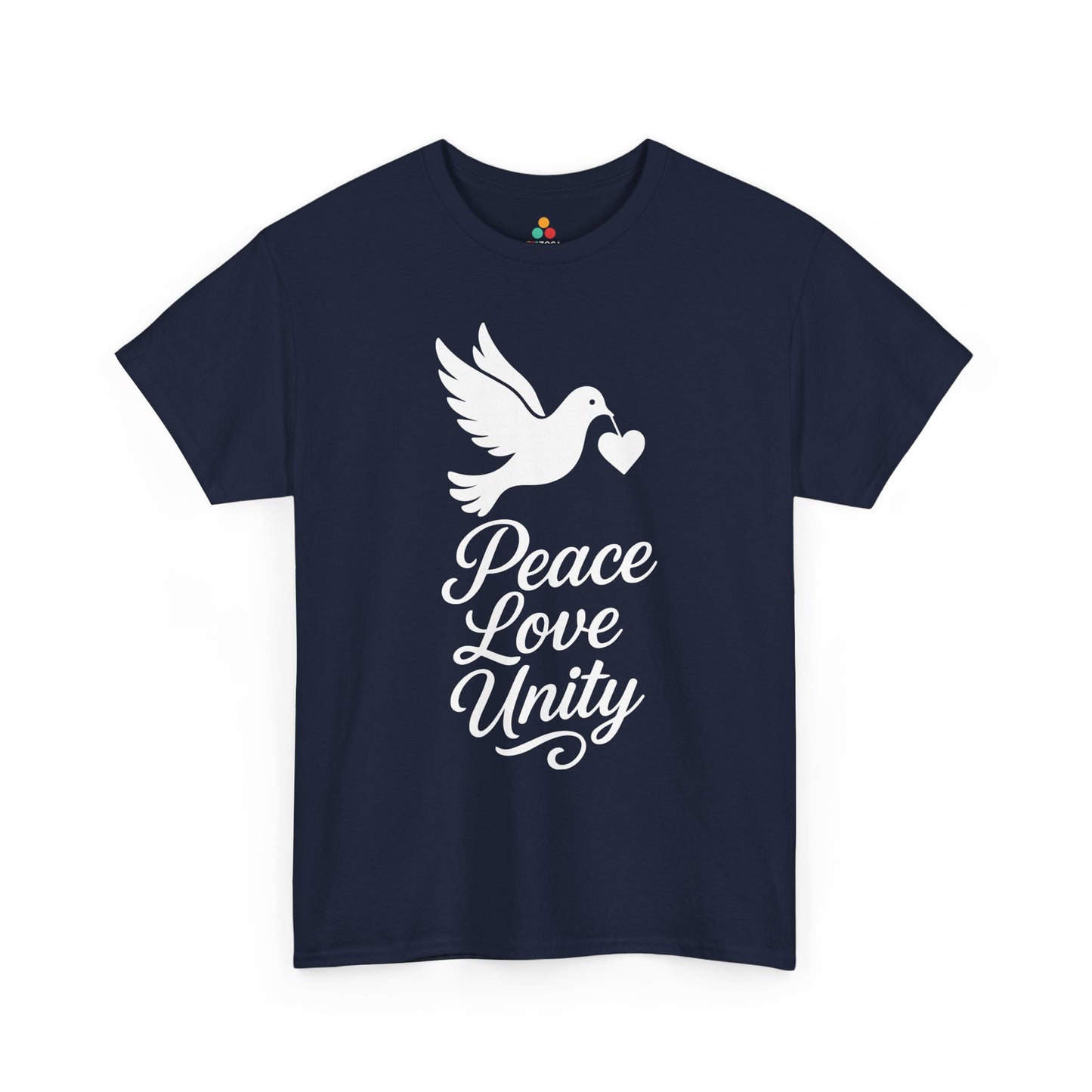 TEEZOCA Be Kind peace unity slogan Unisex T-shirt awareness wear Peace Love Unity Unisex T-shirt for Unity Day Kindness Awareness | TEEZOCA 