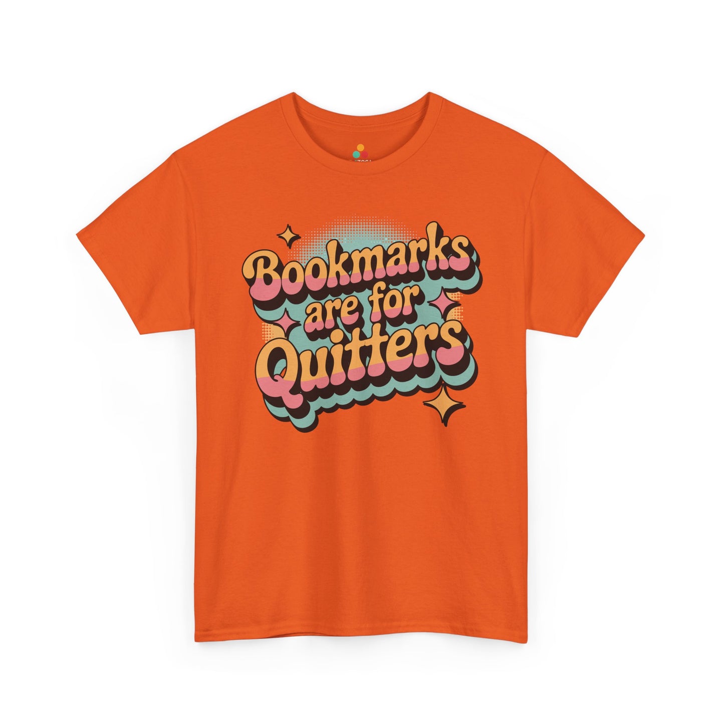 Bookmarks Are for Quitters Retro Reader Unisex T-shirt | TEEZOCA 