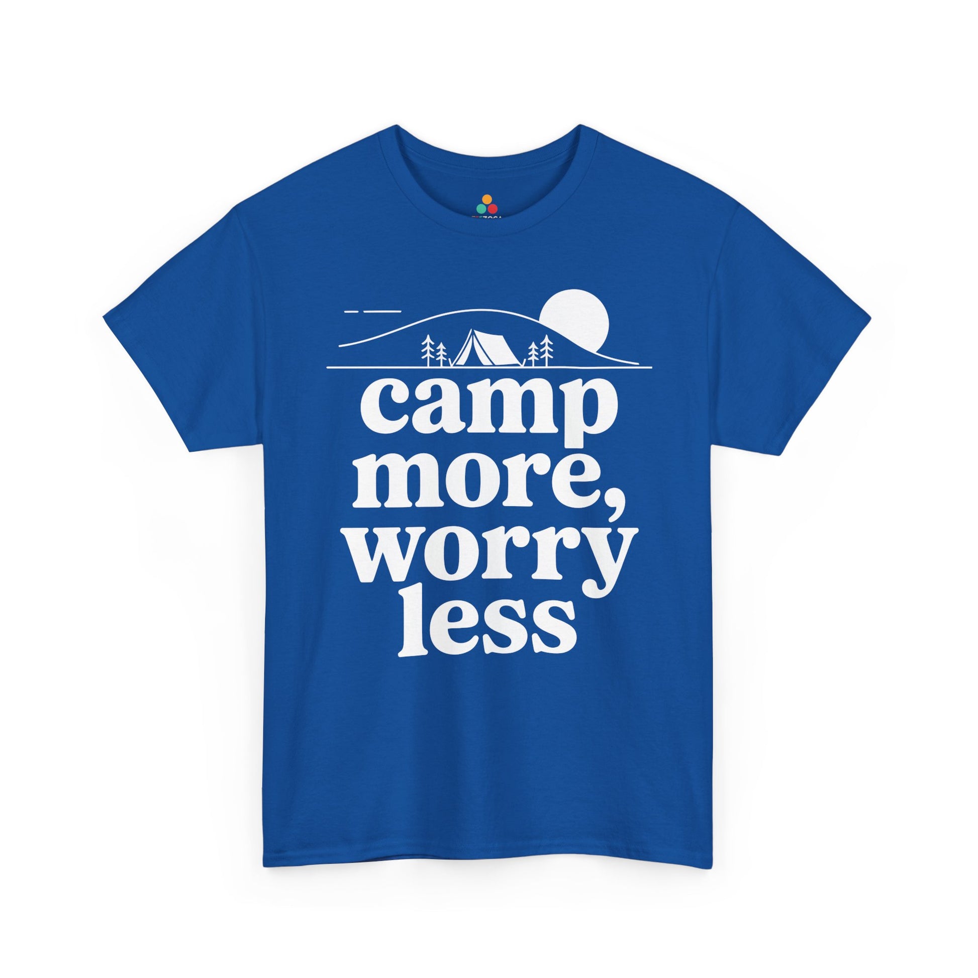 Camp More Worry Less Outdoor Adventure Unisex T-shirt | TEEZOCA 