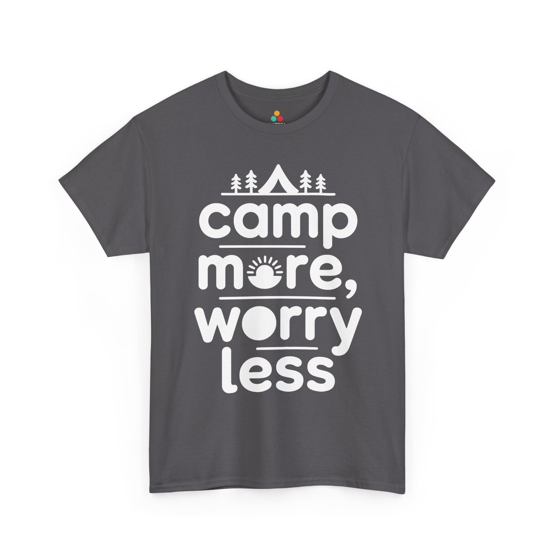 Camp More Worry Less Outdoor Adventure Unisex T-shirt | TEEZOCA 