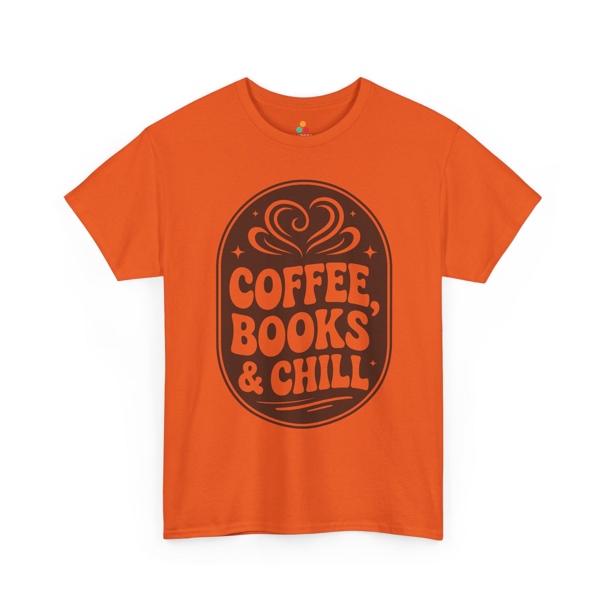 Coffee Books and Chill Unisex T-shirt Cozy Reader Vibes | TEEZOCA 
