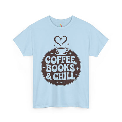 Coffee Books & Chill Retro Aesthetic Unisex T-shirt | TEEZOCA 