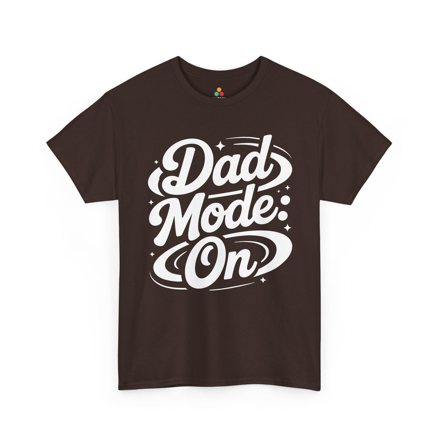 TEEZOCA Dad Mode On bold script Unisex T-shirt modern father style Dad Mode On Unisex T-shirt Bold Script Graphic Streetwear | TEEZOCA 