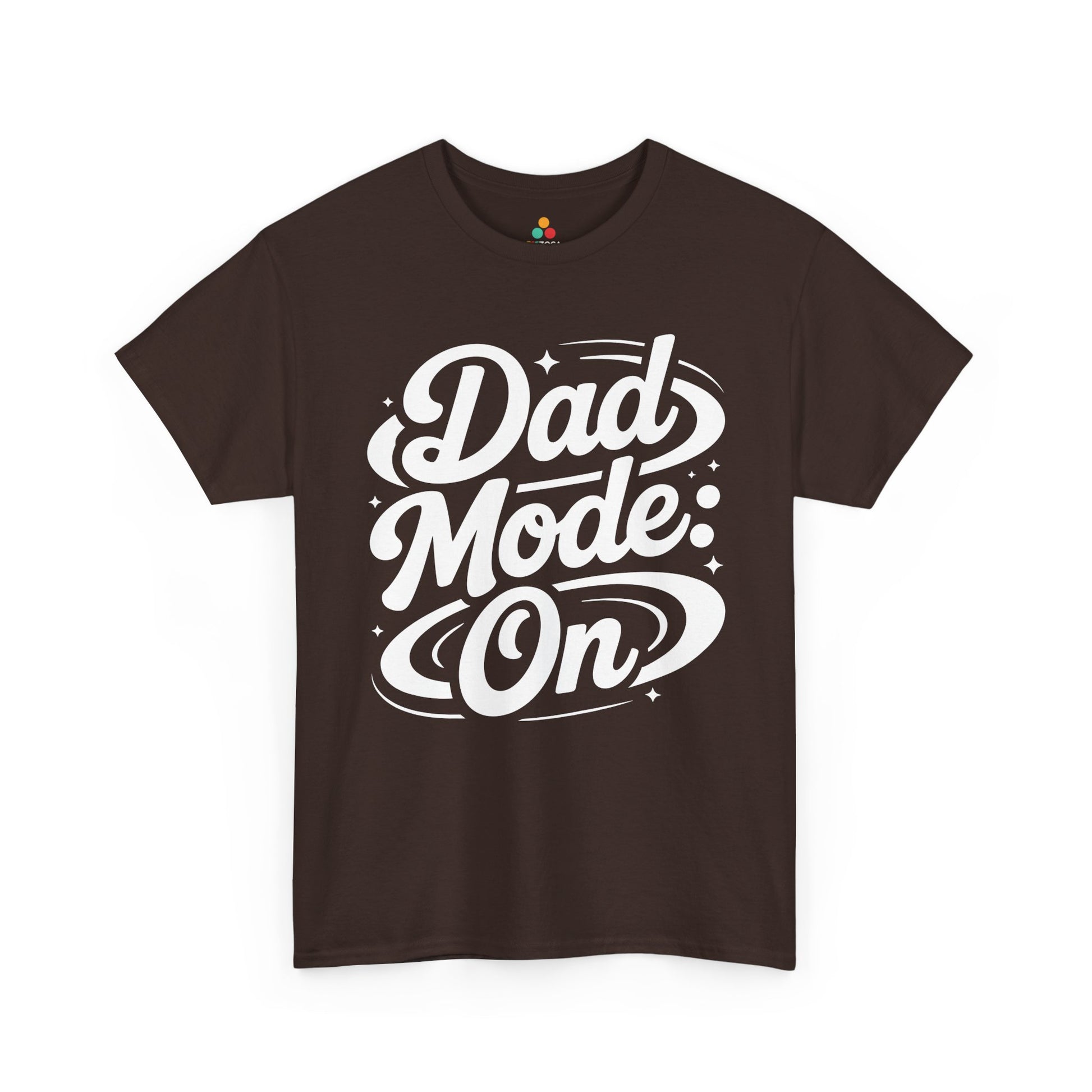 TEEZOCA Dad Mode On bold script Unisex T-shirt modern father style Dad Mode On Unisex T-shirt Bold Script Graphic Streetwear | TEEZOCA 