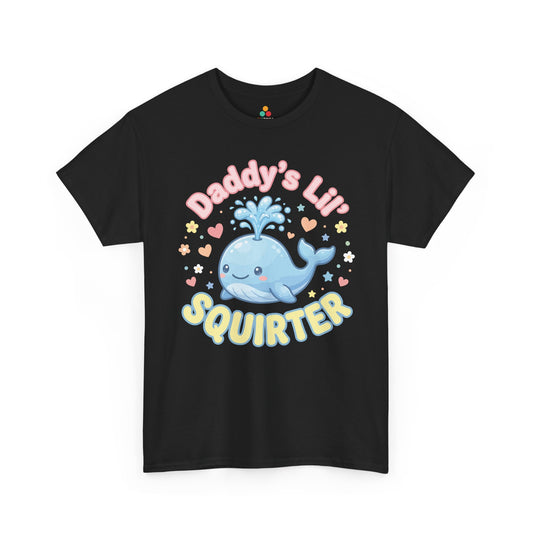 Daddy’s Lil Squirt Funny Whale Matching Family Father's Day T-shirt | TEEZOCA 