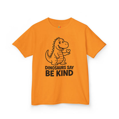 TEEZOCA Dinosaurs Say Be Kind orange Unity Day Kids T-shirt Dinosaurs Say Be Kind Orange Unity Day Kids T-shirt | TEEZOCA 