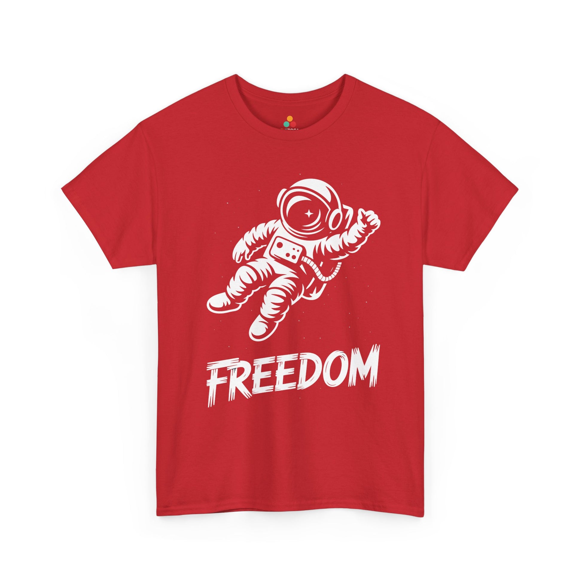 Freedom Astronaut Space Graphic Unisex T-shirt | TEEZOCA 