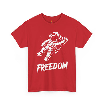 Freedom Astronaut Space Graphic Unisex T-shirt | TEEZOCA 
