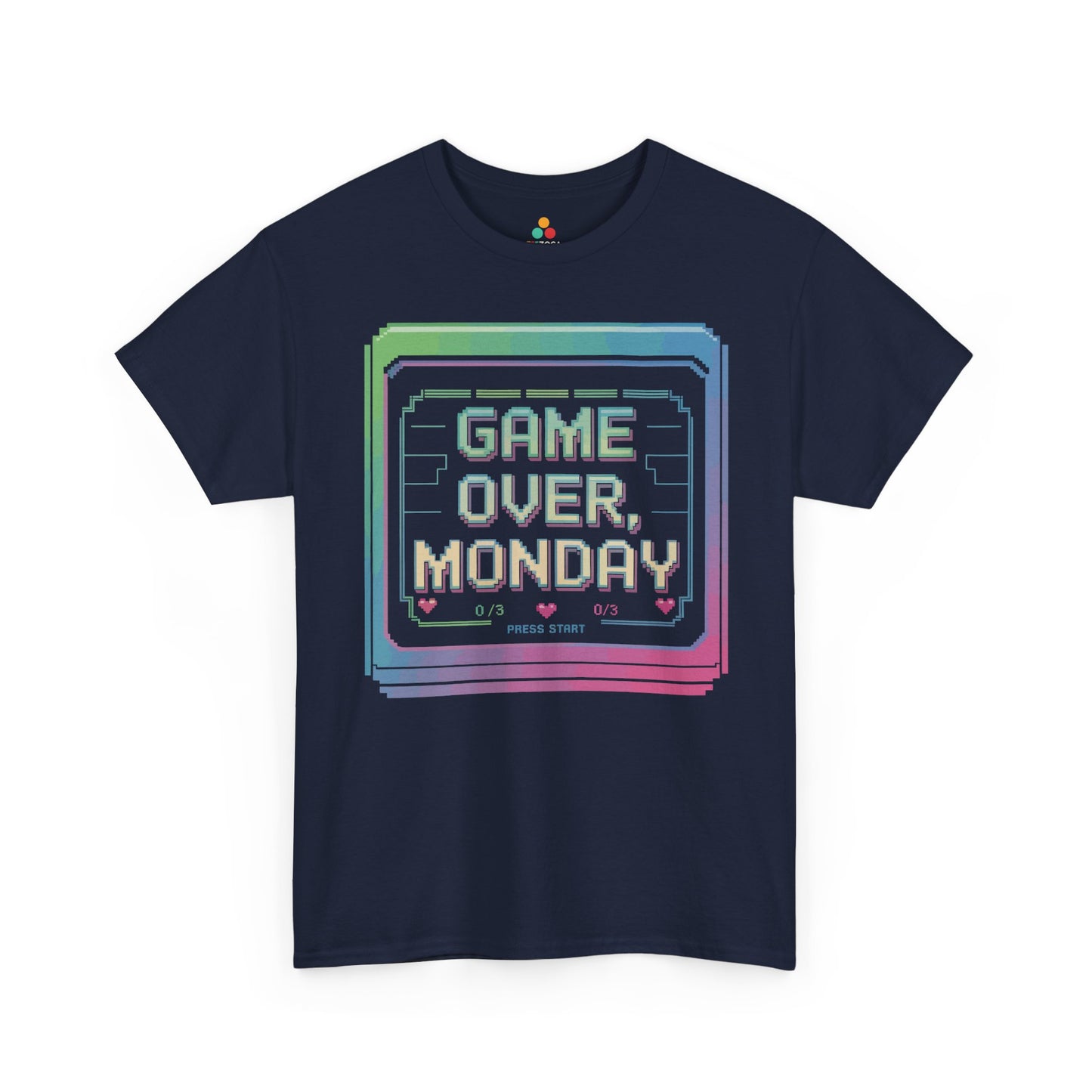 Game Over Monday Retro Gamer Humor Unisex T-shirt | TEEZOCA 