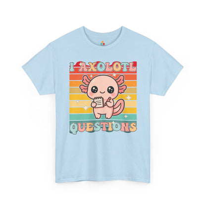 TEEZOCA I Axolotl Questions retro cute Unisex T-shirt I Axolotl Questions Retro Cute Kawaii Axolotl Unisex T-shirt | TEEZOCA 