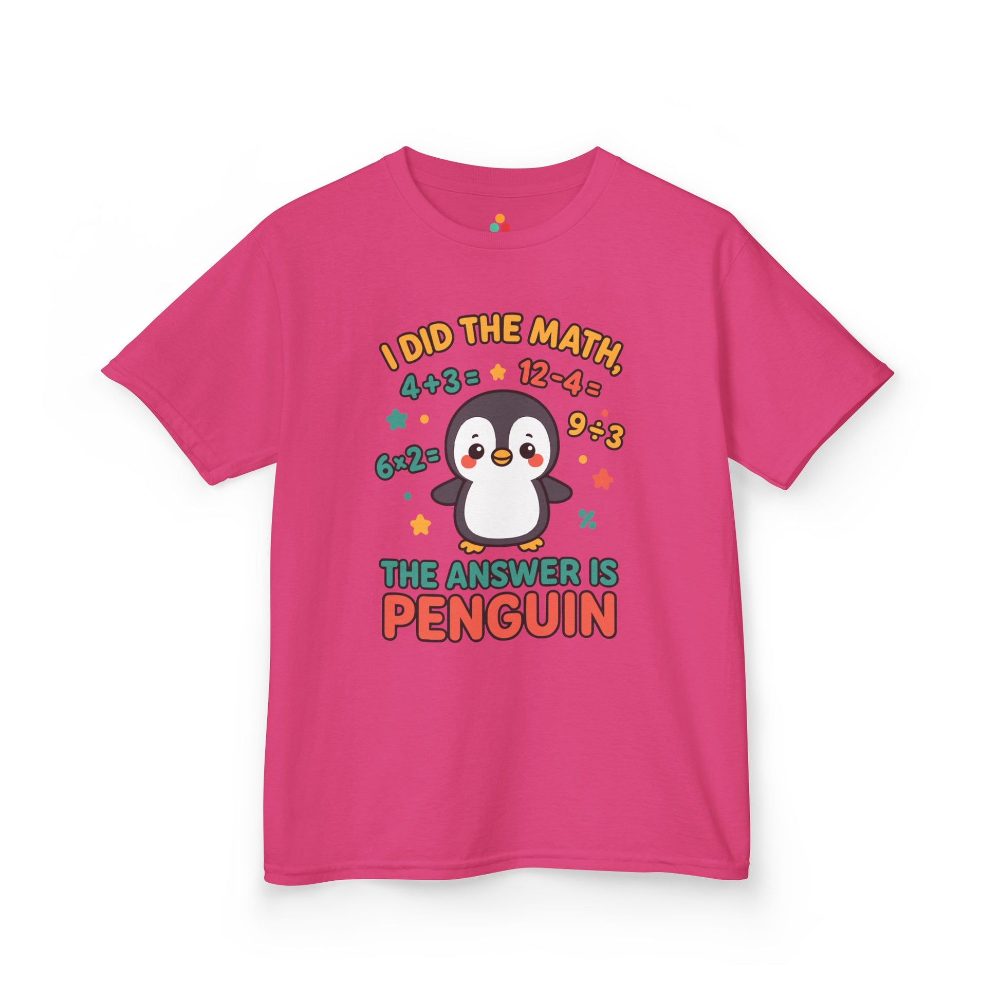 TEEZOCA I Did The Math penguin Kids T-shirt
 I Did The Math Penguin Cute School Kids T-shirt | TEEZOCA 