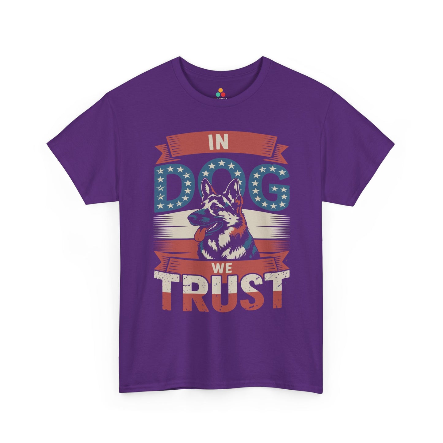 Patriotic German Shepherd In Dog We Trust Unisex T-shirt | TEEZOCA 
