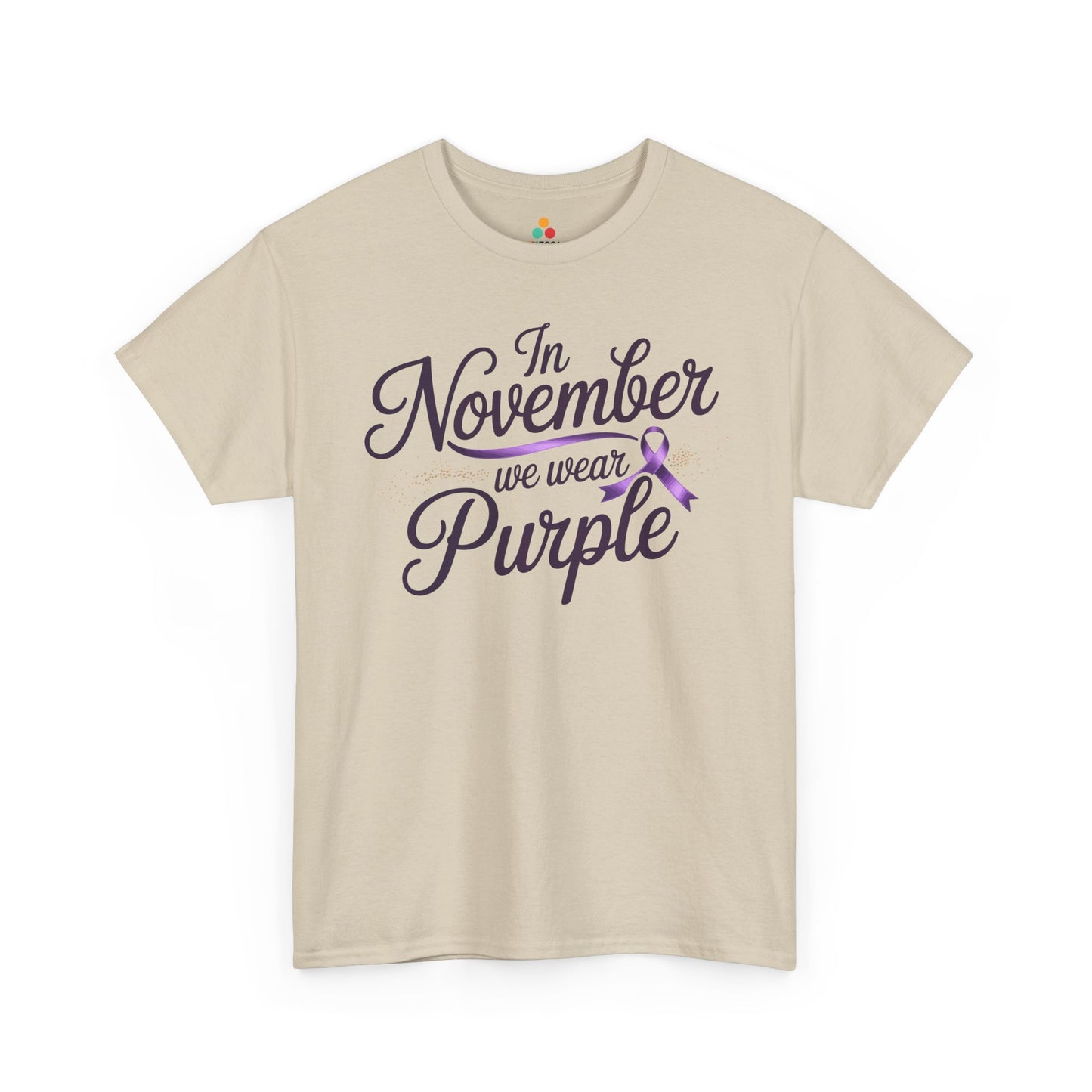 In November We Wear Purple Unisex T-shirt Alzheimer’s Awareness Design | TEEZOCA 