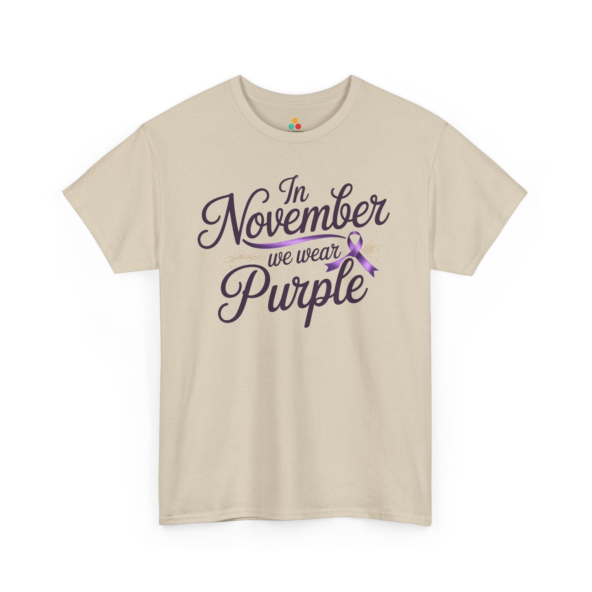 In November We Wear Purple Unisex T-shirt Alzheimer’s Awareness Design | TEEZOCA 