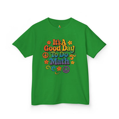TEEZOCA It’s A Good Day To Do Math rainbow Kids T-shirt It’s A Good Day To Do Math Retro Rainbow Kids T-shirt | TEEZOCA 