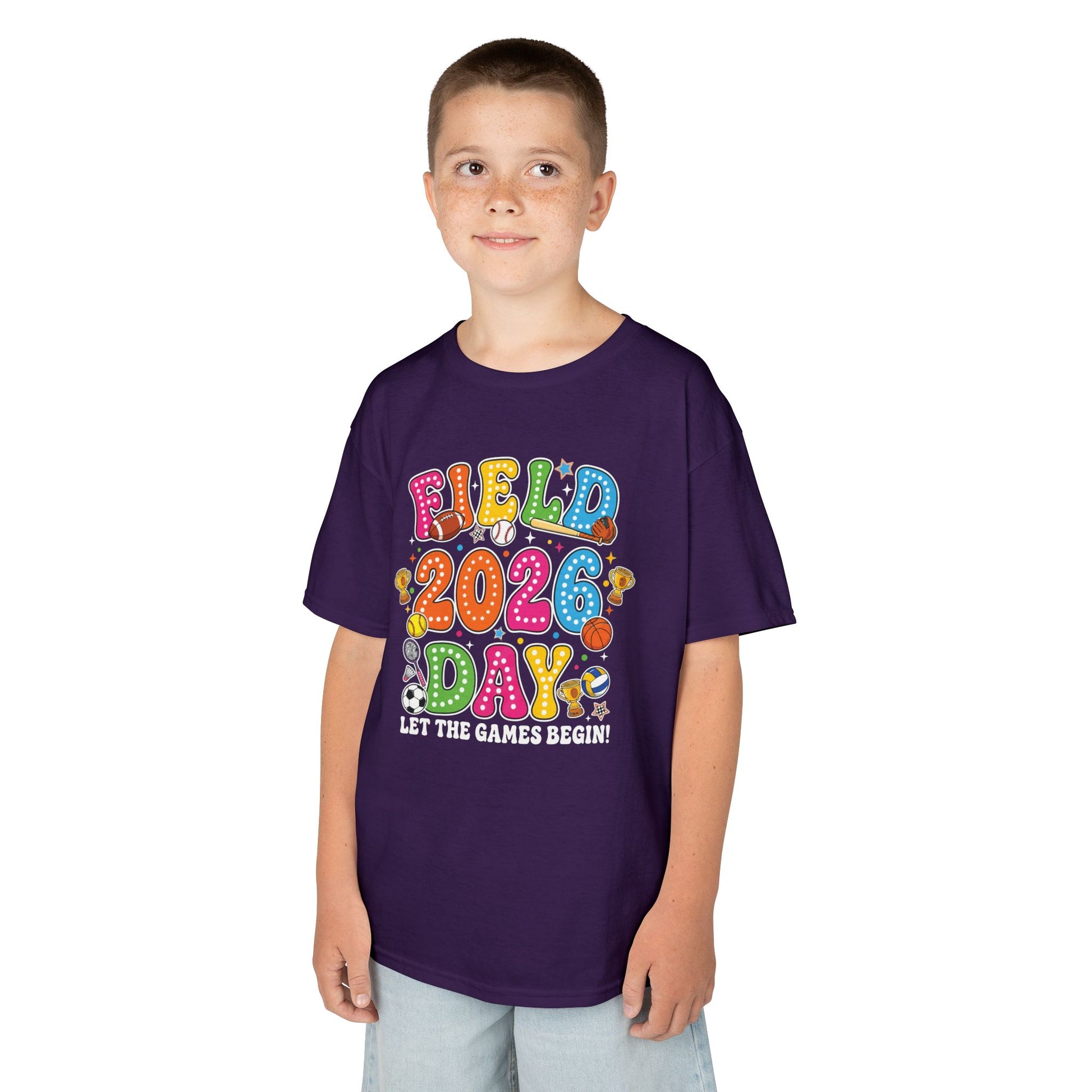 Cute Field Day Shirts Kids T-shirt for 2026 School Games | TEEZOCA 