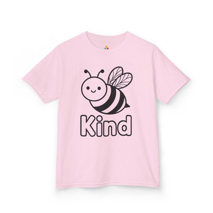 TEEZOCA Kind bee graphic for Unity Day awareness Kids T-shirt Be Kind Bee Orange Unity Day Anti-Bullying Kids T-shirt | TEEZOCA 
