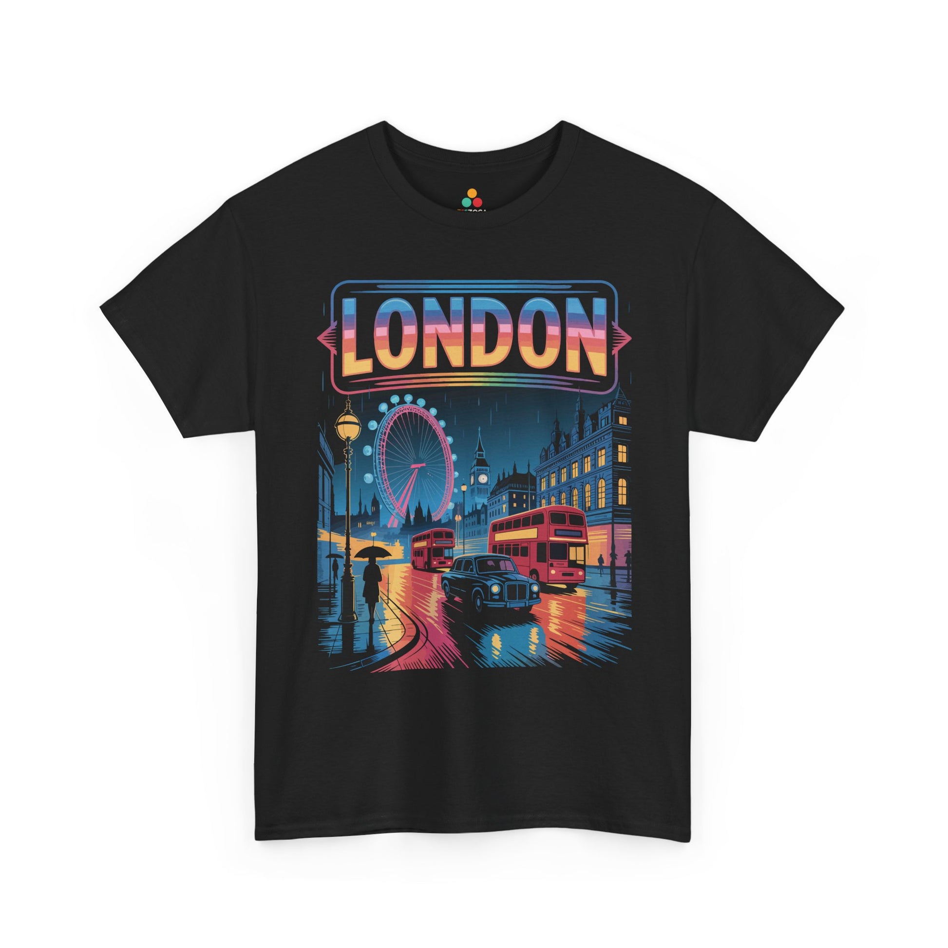 London City Night Unisex T-shirt Streetwear Graphic Urban Travel Style | TEEZOCA 