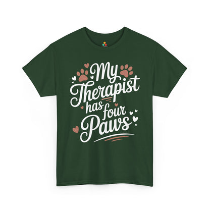 My Therapist Has Four Paws Dog Lover Unisex T-shirt | TEEZOCA 